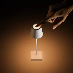 Nuindie vrecková LED dobíjacia stolová lampa, béžová