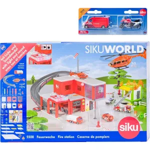 SIKU SIKUWORLD - POZIARNA STANICA S HASICSKYM AUTOM /55081656/