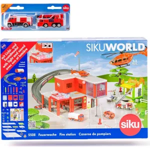 Siku World – požiarna stanica s hasičskými autami