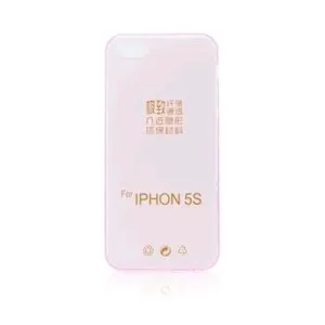 GUMENÉ ULTRA tenké (0,3mm) puzdro určené na iPHONE 5/5S/SE ružové