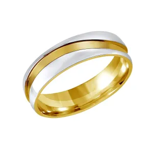 Silvego Snubný oceľový prsteň pre mužov a ženy Mariage RRC2050-M 48 mm #6686956