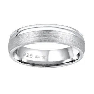Silvego Snubný strieborný prsteň Amora pre mužov aj ženy QRALP130M 49 mm