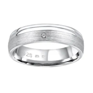 Silvego Snubný strieborný prsteň Amora pre ženy QRALP130W 55 mm