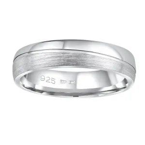 Silvego Snubný strieborný prsteň Glamis pre mužov aj ženy QRD8453M 50 mm