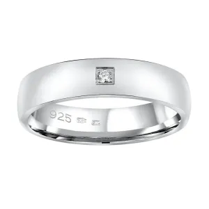 Silvego Snubný strieborný prsteň Poesia pre ženy QRG4104W 48 mm