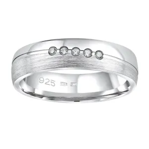 Silvego Snubný strieborný prsteň Presley pre ženy QRZLP012W 49 mm #4583436