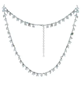 Silvego Strieborný náhrdelník s pravým Akvamarínom Bern INS1015NAQ