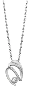 Silver Cat Strieborný náhrdelník so zirkónmi SC321 (retiazka, prívesok)