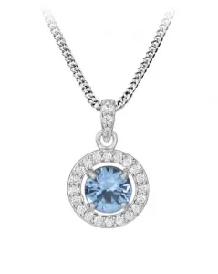 Silver Cat Elegantný strieborný náhrdelník so zirkónmi SC489 (retiazka, prívesok) #7358827