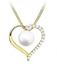 Silver Cat Romantický pozlátený náhrdelník SC517 (retiazka, prívesok)