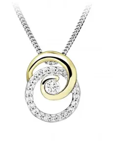 Silver Cat Trblietavý náhrdelník s kubickými zirkónmi SC521 (retiazka, prívesok) #7358868