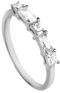 Silver Cat Žiarivý prsteň so zirkónmi SC302 54 mm