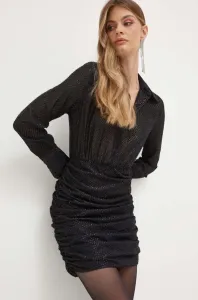 Šaty Silvian Heach čierna farba, mini, priliehavá #8764963