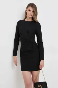 Šaty Silvian Heach čierna farba, mini, rovný strih #8747399