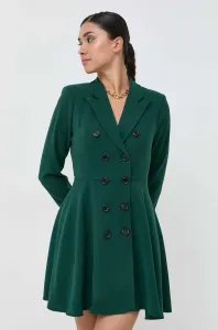 Šaty Silvian Heach zelená farba, mini, áčkový strih