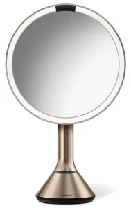 Simplehuman Dobíjacie zrkadlo s dotykovým ovládaním intenzity osvetlenia Dual Light 20 cm Rose Gold nerez oceľ