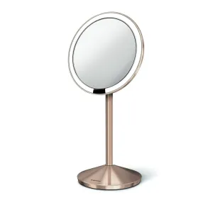 Simplehuman Kozmetické LED zrkadlo Sensor Tru-lux, zväčšenie 10x, rose gold
