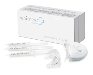 WhitneyPHARMA whitening dental set gél na bielenie zubov inj. 3x3 ml + náustok + UV LED, 1x1 set