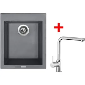 Sinks Cube 410 Titanium + Elka