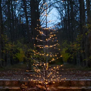 Zasnežený trblietavý LED stromček Isaac