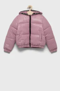 Detská bunda Sisley ružová farba