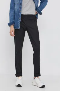 Nohavice Sisley pánske, čierna farba, rovné #8031913