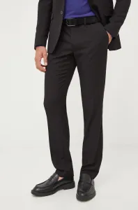 Nohavice Sisley pánske, čierna farba, rovné #267698