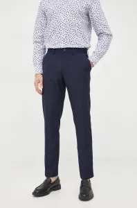 Nohavice Sisley pánske, tmavomodrá farba, priliehavé #265162