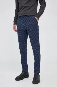 Nohavice Sisley pánske, tmavomodrá farba, priliehavé #7870208