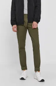 Nohavice Sisley pánske, zelená farba, rovné #174929