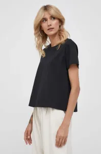 Bavlnené tričko Sisley čierna farba #8763685