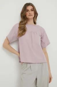 Bavlnené tričko Sisley ružová farba #8662696