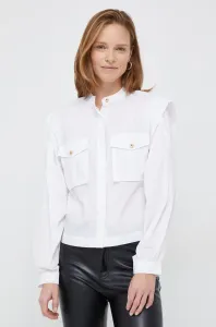Košeľa Sisley dámska, biela farba, voľný strih, #7633710