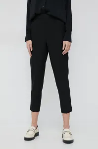 Nohavice Sisley dámske, čierna farba, priliehavé, vysoký pás #6491906