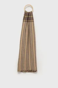 Šál Sisley dámsky, hnedá farba, vzorovaný #187103