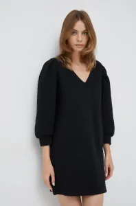 Šaty Sisley čierna farba, mini, rovný strih #269510