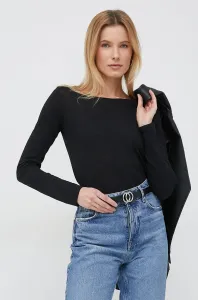 Tričko s dlhým rukávom Sisley dámsky, čierna farba #4251346