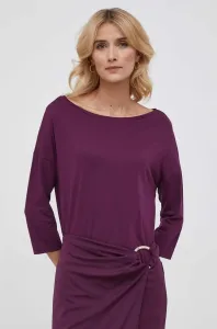 Tričko s dlhým rukávom Sisley dámsky, fialová farba #8764257