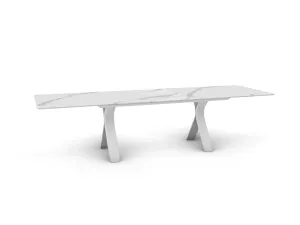 Carson jedálenský stôl biely 180-240 cm