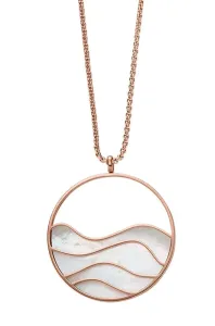 Skagen Bronzový dizajnový náhrdelník s perleťou Agnethe SKJ1539791