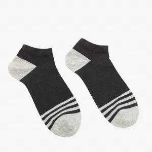 Pánske tmavošedé členkové ponožky - Spodná bielizeň #4082252