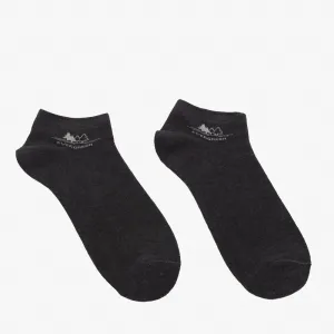 Tmavo šedé pánske členkové ponožky - Spodná bielizeň