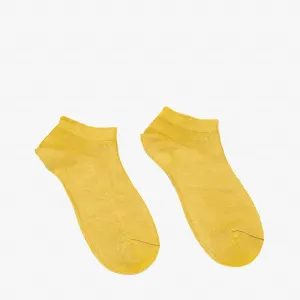 Dámske zelené bambusové ponožky vyšívané členkové ponožky - Spodná bielizeň