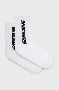 Detské ponožky Skechers (2-pak) biela farba #5145115