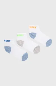 Detské ponožky Skechers (3-pak) biela farba #5145121
