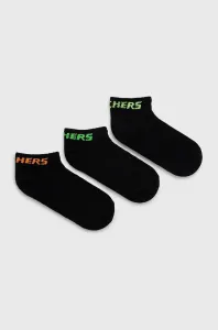 Detské ponožky Skechers (3-pak) čierna farba #5145131