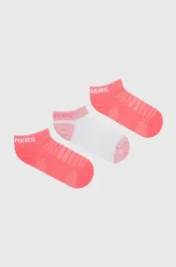 Detské ponožky Skechers 3-pak ružová farba #7964402