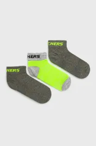 Detské ponožky Skechers (3-pak) šedá farba