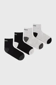 Detské ponožky Skechers 4-pak čierna farba #7863381