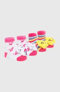 Ponožky pre bábätká Skechers 2-pak ružová farba #4230545
